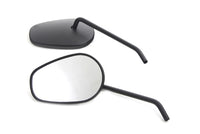 HARLEY Sidewinder Mirror Set with Round Stems Black fits 0-  All, models for left and right side application