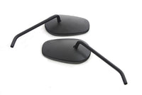 HARLEY Sidewinder Mirror Set with Round Stems Black fits 0-  All, models for left and right side application