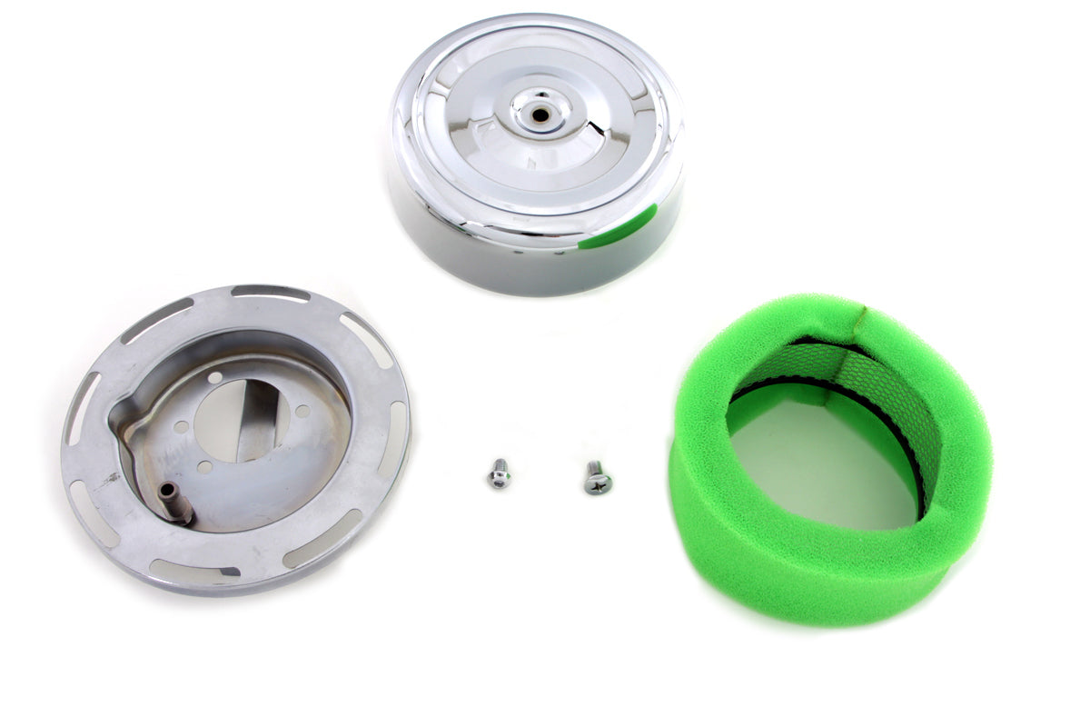 HARLEY 7 inch Round Air Cleaner Chrome Fits 1971-1986 XL,   1971-1984 FX,   1985-1992 FX,   1971-198