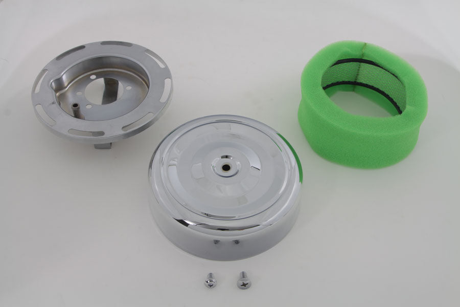 HARLEY 7 inch Round Air Cleaner Chrome Fits 1971-1986 XL,   1971-1984 FX,   1985-1992 FX,   1971-198