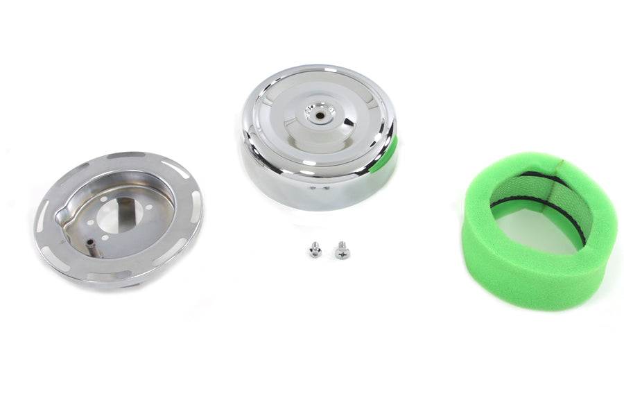HARLEY 7 inch Round Air Cleaner Chrome Fits 1971-1986 XL,   1971-1984 FX,   1985-1992 FX,   1971-198