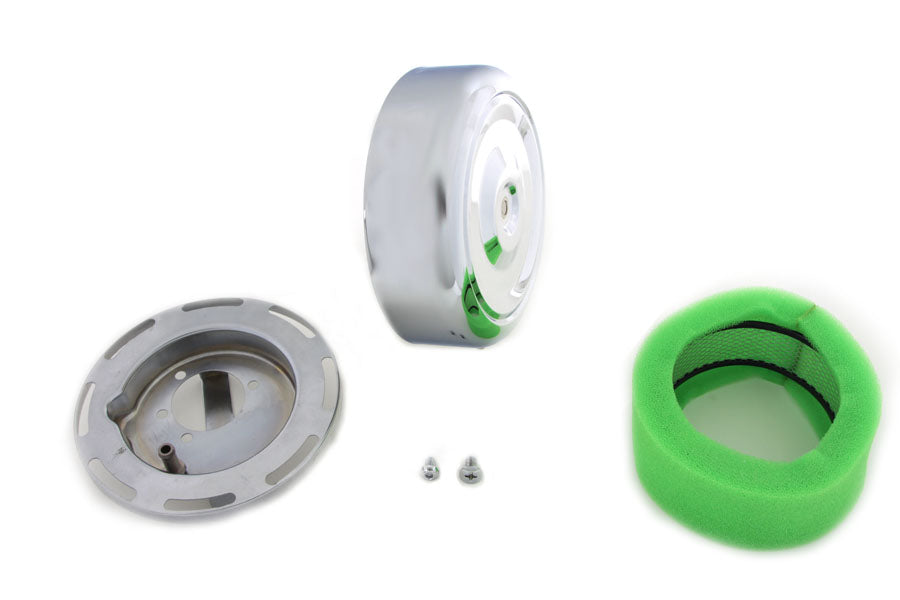 HARLEY 7 inch Round Air Cleaner Chrome Fits 1971-1986 XL,   1971-1984 FX,   1985-1992 FX,   1971-198