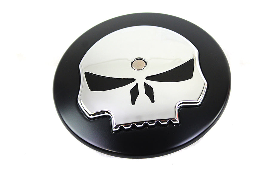 HARLEY Wyatt Gatling Skull Air Cleaner Cover Insert fits 1999-2013 FLT,  2000-2015 FXST,  1999-2008 FXD,  2000-2015 FLST,