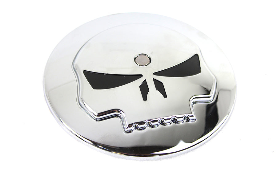 HARLEY Wyatt Gatling Skull Air Cleaner Cover Insert fits 1999-2013 FLT,  2000-2015 FXST,  1999-2008 FXD,  2000-2015 FLST,