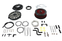 HARLEY Extreme Billet Luftfilter Kit Heathen Style Schwarz Passend für 1999-2017 FXD,   1999-2007 FLT,   199