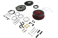 HARLEY Extreme Billet Luftfilter Kit Heathen Style Schwarz Passend für 1999-2017 FXD,   1999-2007 FLT,   199