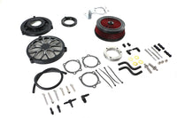 HARLEY Extreme Billet Luftfilter Kit Heathen Style Schwarz Passend für 1999-2017 FXD,   1999-2007 FLT,   199