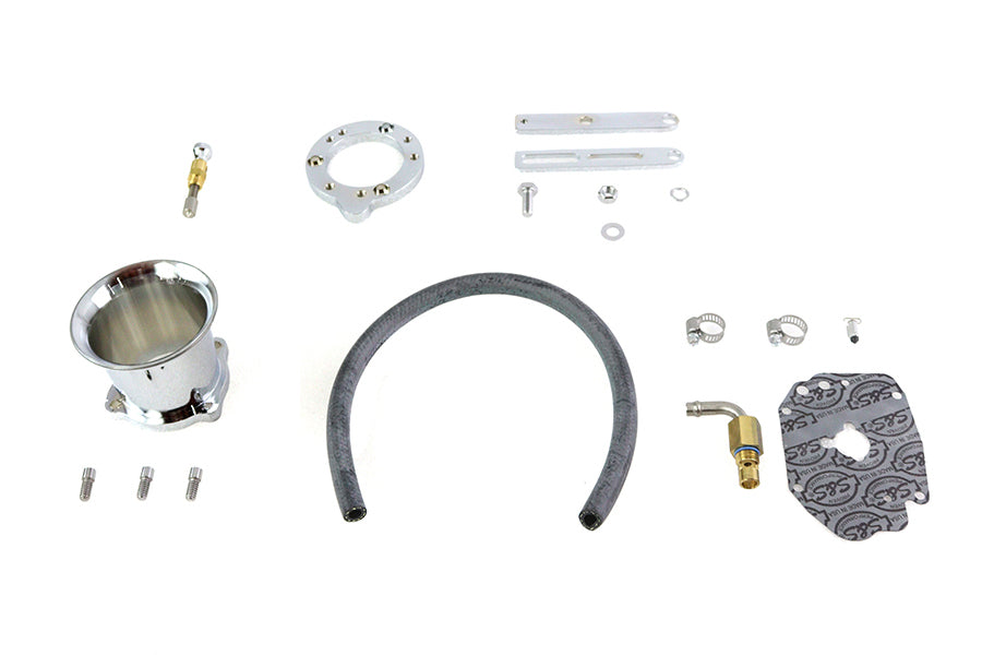 HARLEY Velocity Stack Kit Chrom Passt für 0- Custom, Anwendung für S&S E" Vergaser"