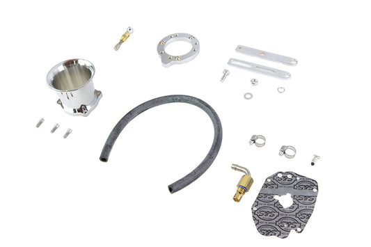HARLEY Velocity Stack Kit Chrom Passt für 0- Custom, Anwendung für S&S E" Vergaser"