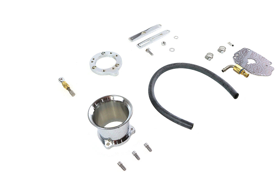 HARLEY Velocity Stack Kit Chrom Passt für 0- Custom, Anwendung für S&S E" Vergaser"