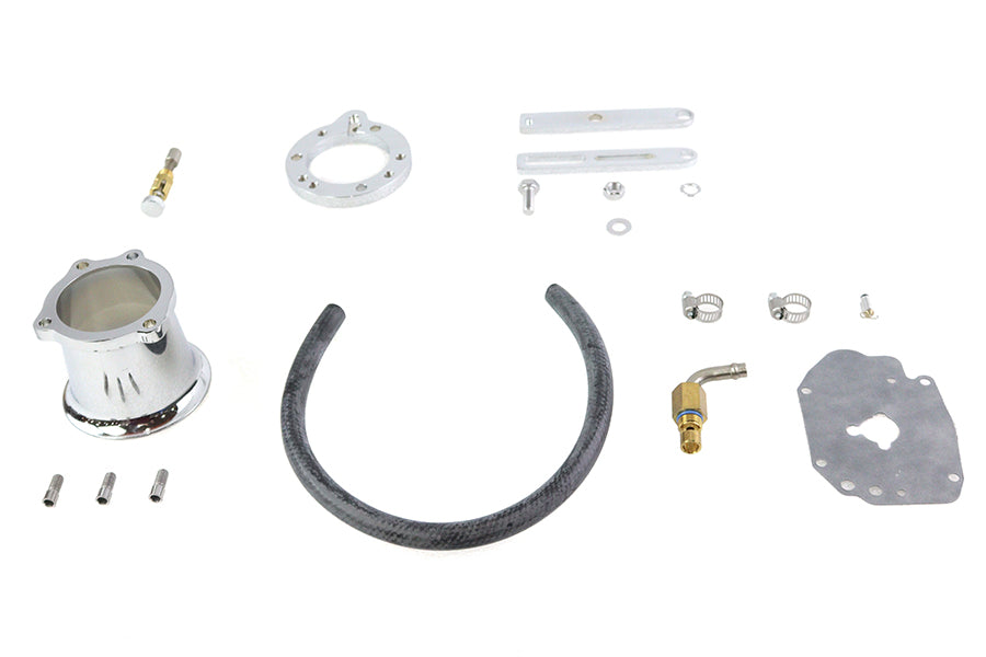 HARLEY Velocity Stack Kit Chrom Passt für 0- Custom, Anwendung für S&S E" Vergaser"