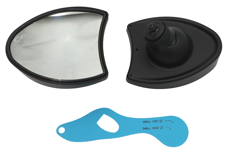 HARLEY Verkleidungsspiegel-Set Schwarz Passend für 1996-2010 FLHT,