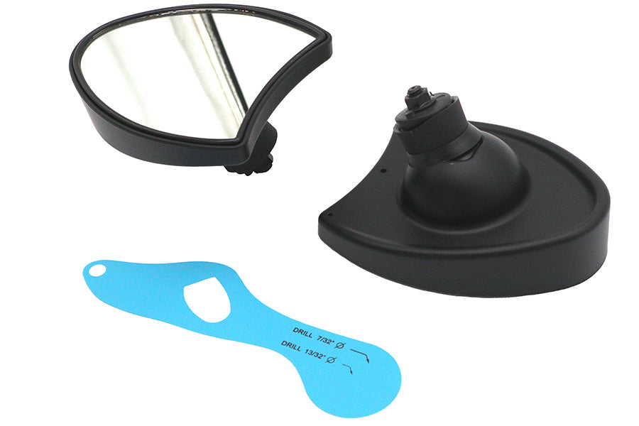 HARLEY Verkleidungsspiegel-Set Schwarz Passend für 1996-2010 FLHT,