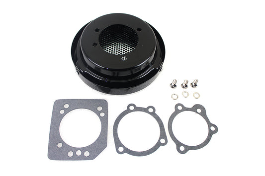 HARLEY Wyatt Gatling Black Drilled CV Air Cleaner fits 1988-2006 XL,  1990-2015 FXST,  1990-2015 FLST,  1990-2007 FLT,  1991-2017 FXD,  1990-1994 FXR,