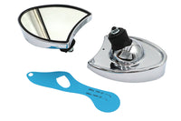 HARLEY Chrom Spiegelset im Touring-Stil Passend für 1996-2013 FLHT, 1996-2013 FLHX,