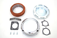 HARLEY 7 inch Round Air Cleaner Assembly Chrome Fits 1972-1984 FL,   1972-1984 FX,   1972-1984 FX,