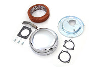 HARLEY 7 inch Round Air Cleaner Assembly Chrome Fits 1972-1984 FL,   1972-1984 FX,   1972-1984 FX,