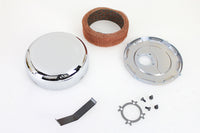 HARLEY Chrom Linkert J-Slot Luftfiltergehäuse passend für 1941-1965 FL,
