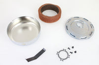 HARLEY Chrom Linkert J-Slot Luftfiltergehäuse passend für 1941-1965 FL,