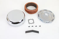 HARLEY Chrom Linkert J-Slot Luftfiltergehäuse passend für 1941-1965 FL,