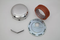HARLEY Edelstahl glatter J-Slot Luftfilter passend für 1941-1948 UL, 1941-1952 WL,