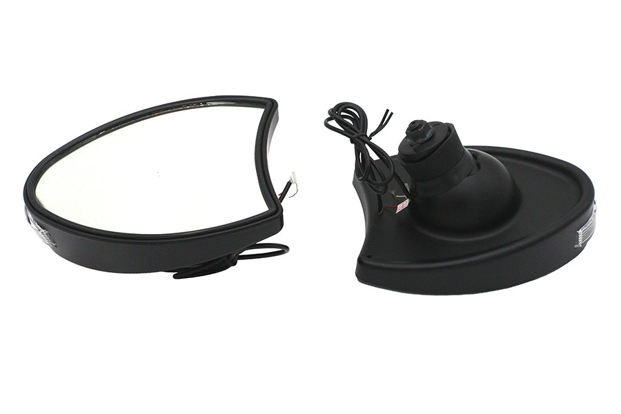 HARLEY Verkleidungsspiegel Set Schwarz Passend für 1996-2010 FLHT,