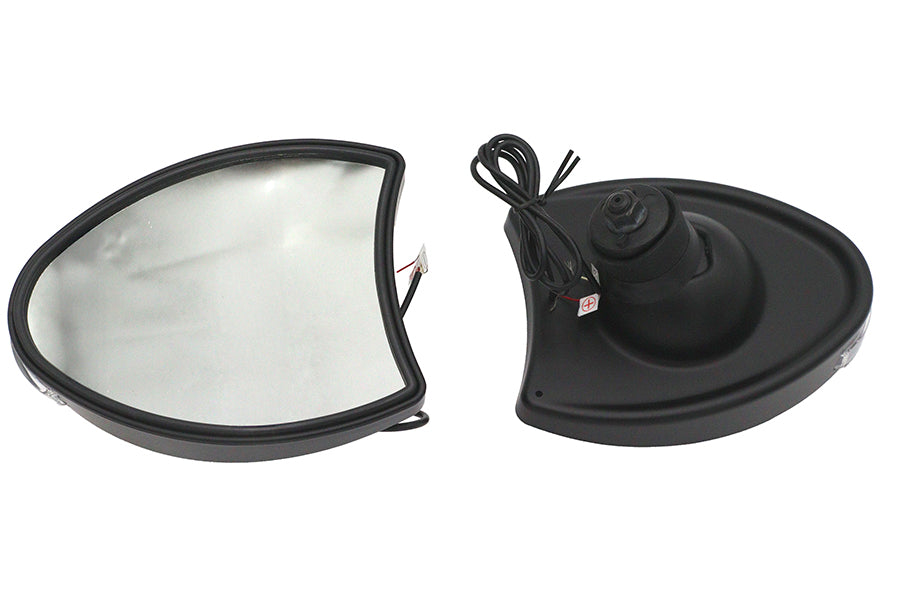 HARLEY Verkleidungsspiegel Set Schwarz Passend für 1996-2010 FLHT,