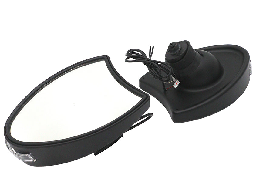 HARLEY Verkleidungsspiegel Set Schwarz Passend für 1996-2010 FLHT,