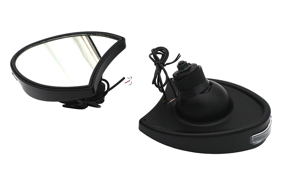 HARLEY Verkleidungsspiegel Set Schwarz Passend für 1996-2010 FLHT,