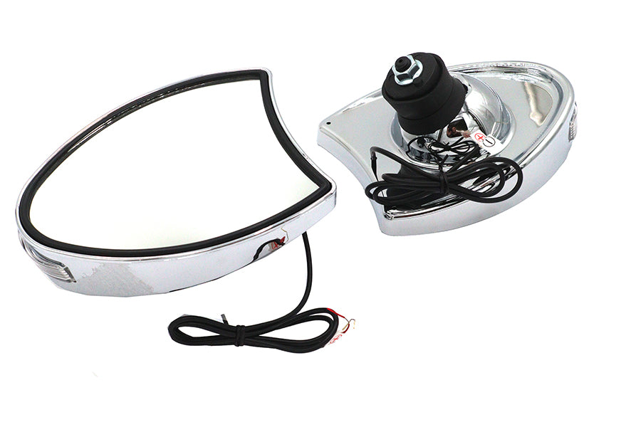 HARLEY Verkleidungsspiegel-Set Chrom passend für 1996–2010 FLHT,