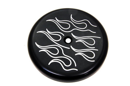 HARLEY Black Ball Milled Air Cleaner Cover Fits 0-  Custom, application