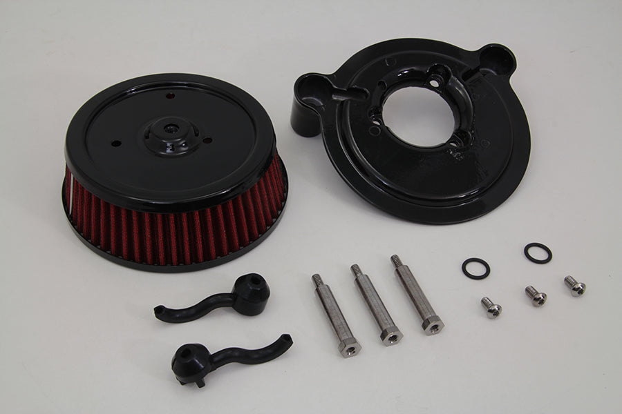 HARLEY Air Cleaner and Backing Plate Fits 2004-2007 FXD,   2001-2015 FXST,   2001-2015 FLST,   2002-