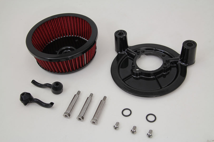 HARLEY Air Cleaner and Backing Plate Fits 2004-2007 FXD,   2001-2015 FXST,   2001-2015 FLST,   2002-