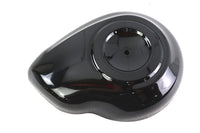 HARLEY 8 Zoll Teardrop Luftfilterdeckel Schwarz Passend für 2008-2017 FXD, 2008-2017 FXST, 2008-2017 FLS