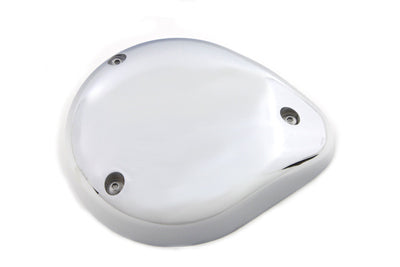 HARLEY 5 Zoll Teardrop Vergaserabdeckung Chrom Passt für 1993-2006 FXST, 1990-1992 FLST, 1990-1992 FX