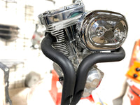 HARLEY Ovaler Luftfilter Chrom Passend für 0-  Custom, Anwendung für S&S und OKO 1-7/8 Shorty Ca
