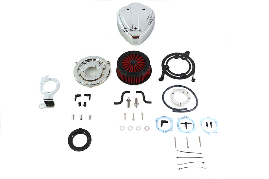 HARLEY Siren Air Cleaner Assembly Chrome fits 1999-2008 FXST,   1999-2008 FLST,   1998-2008 FXD,   1999-2007 FLT,