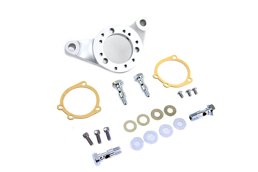 HARLEY Luftfilterhalterungssatz Satiniertes Nickel Passend für 1986-1999 FXST, 1984-1999 FLST, 1999-2006 FL,