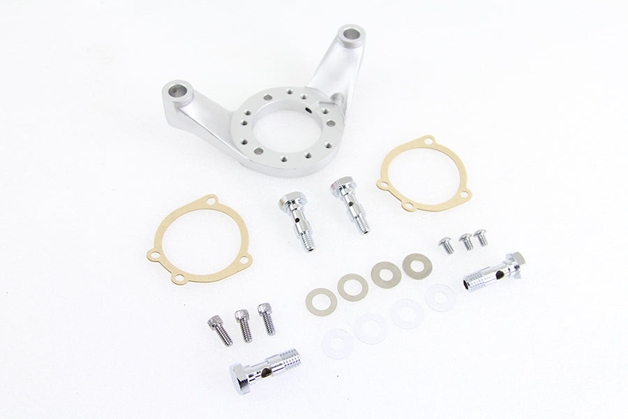 HARLEY Luftfilterhalterungssatz Satiniertes Nickel Passend für 1986-1999 FXST, 1984-1999 FLST, 1999-2006 FL,