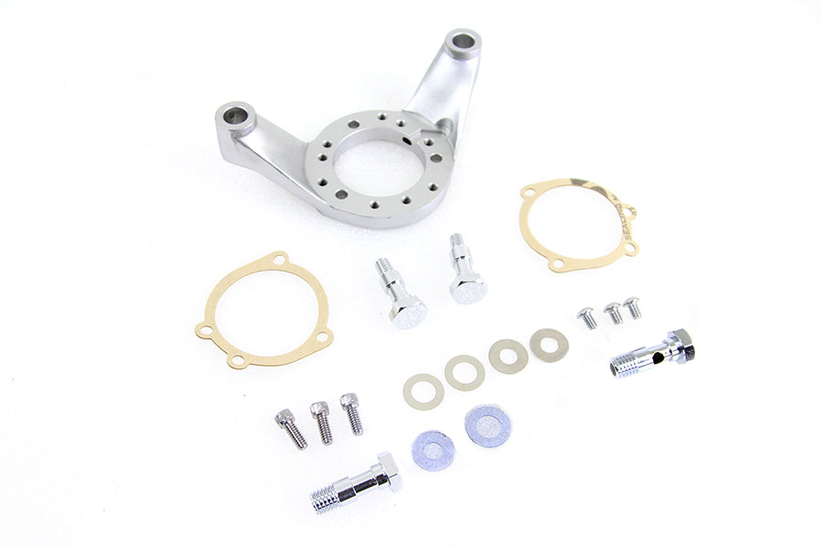HARLEY Luftfilterhalterungssatz Satiniertes Nickel Passend für 1986-1999 FXST, 1984-1999 FLST, 1999-2006 FL,