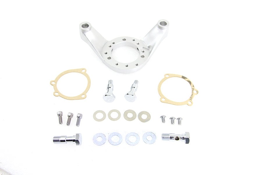 HARLEY Luftfilterhalterungssatz Satiniertes Nickel Passend für 1986-1999 FXST, 1984-1999 FLST, 1999-2006 FL,