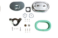 HARLEY Retro Ovaler Luftfilter Baugruppe Chrom passend für 2017-UP FLT,