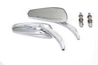 HARLEY Chrom Tribal Teardrop Spiegel mit Billet-Stielen Passend für Modelle ab 1982, links und rechts