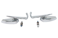 HARLEY Teardrop Apache Style Spiegelset Billet Chrom Passend für 1965-UP Alle Modelle, für linke und rechte Seite