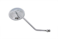 HARLEY Round Mirror Chrome with Round Stem Fits 1965-UP All, models for left side application
