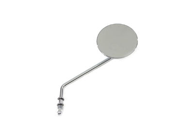 HARLEY Round Mirror Stainless Steel with Billet Stem fits 1965-UP All, models for right side application