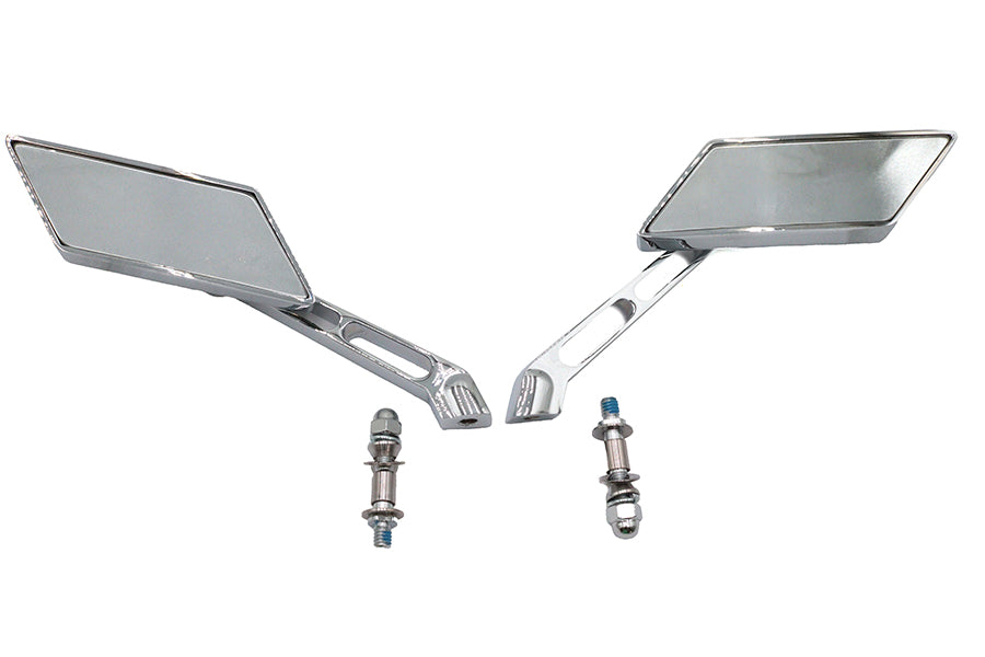HARLEY Parallelogram-Spiegel-Set Chrom passend für alle Modelle ab 1965, für links und rechts