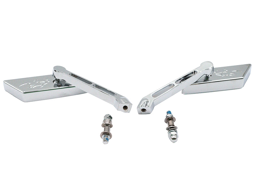 HARLEY Parallelogram-Spiegel-Set Chrom passend für alle Modelle ab 1965, für links und rechts