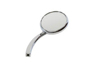 HARLEY Round Mirror Chrome with Billet Stem fits 1965-UP All, models for left or right side application