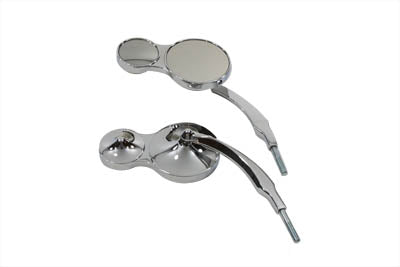 HARLEY Split Vision runder Spiegel-Set passend für alle Modelle ab 1965, zur Montage links und rechts